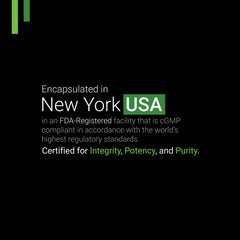SYMNUTRITION L-Theanine packaging box emphasizing USA-made and cGMP manufacturing.