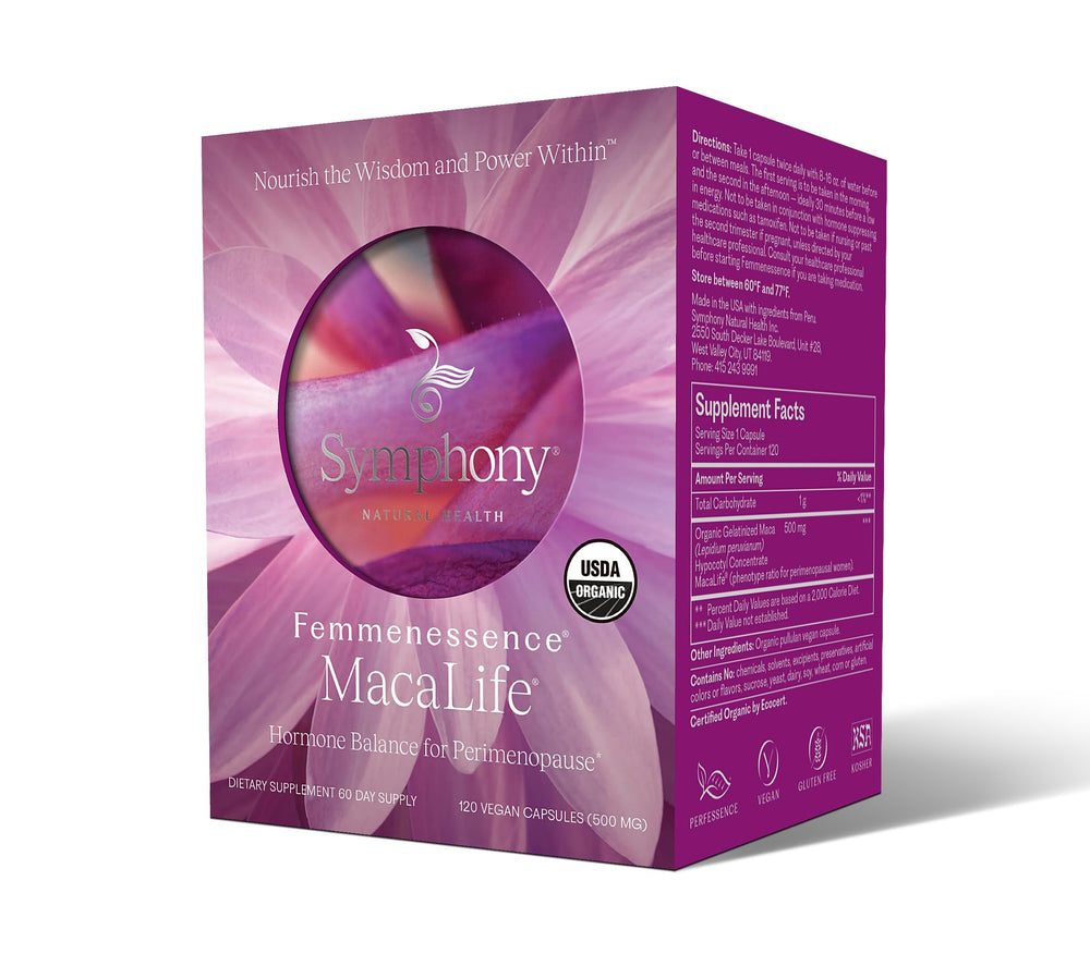 GMP and HACCP certification icon on Femmenessence MacaLife box