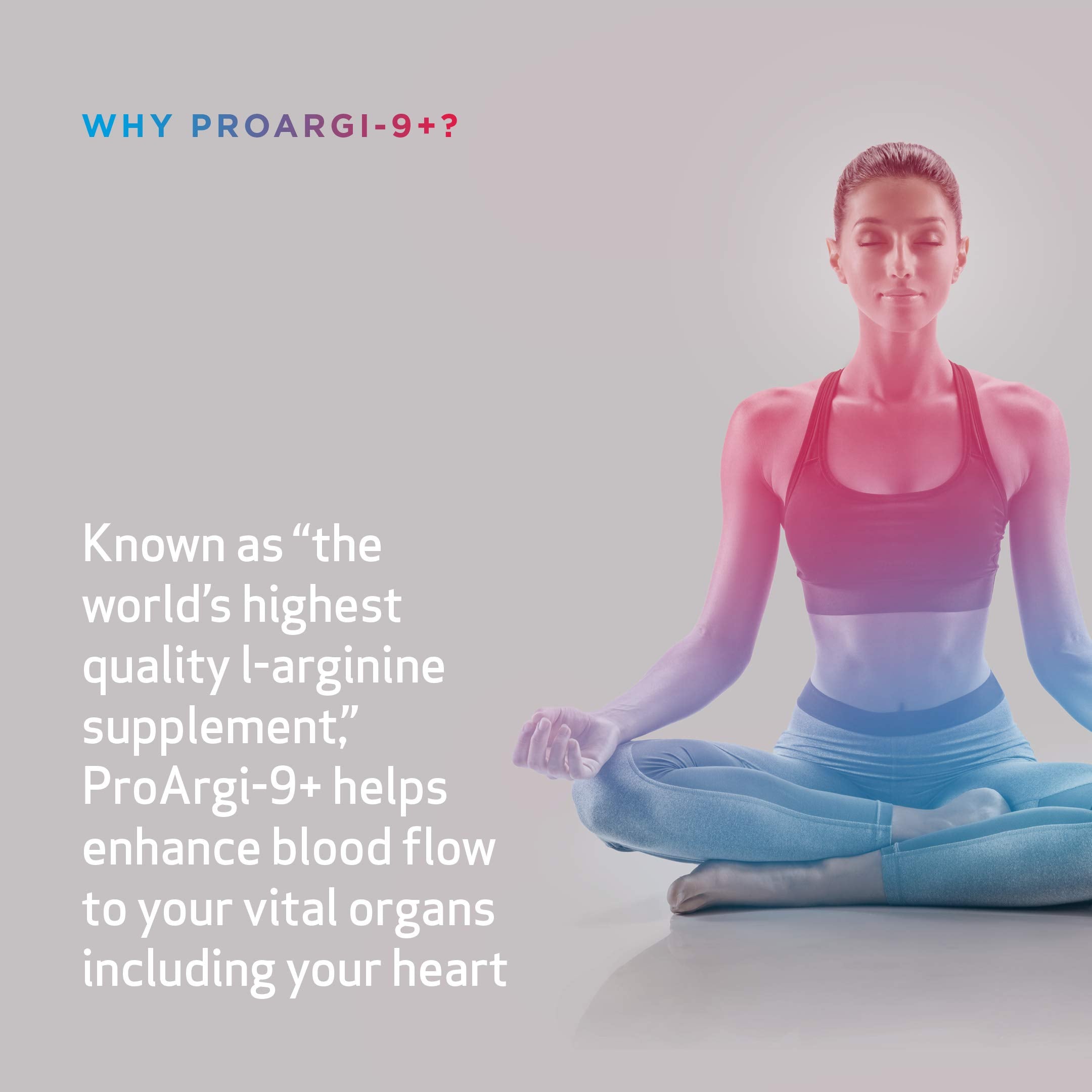 Synergy ProArgi-9 Plus ingredients label highlights key nutrients.