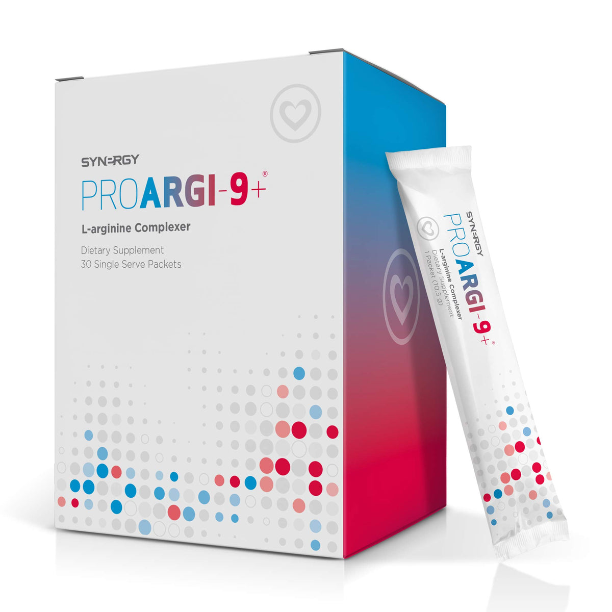 Synergy ProArgi-9 Plus mixed berry packets for on-the-go daily wellness.