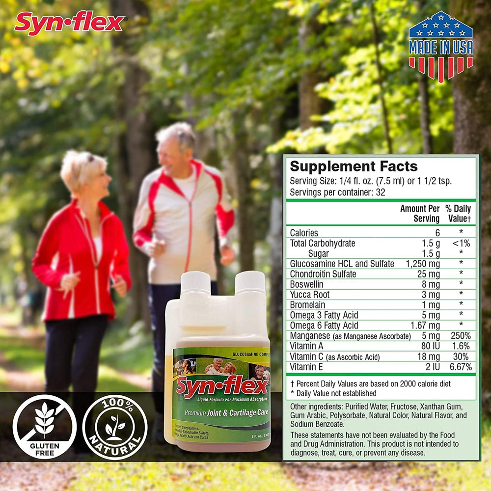 Synflex measuring scoop showing convenient daily dosage for consistency