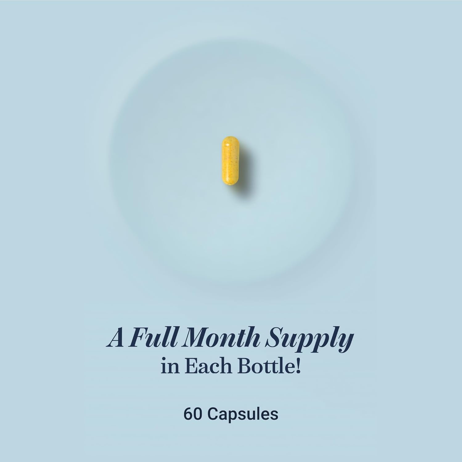 Capsules held in hand illustrating portable joint support