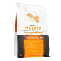 Syntrax Matrix real cookie pieces shake captures texture for post-workout snack.