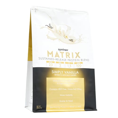 Syntrax Matrix vanilla shake with real vanilla bean specks delivers rich flavor and satisfaction