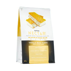 Pour-ready Nectar Sweets shake in a glass with vanilla specks and smooth texture