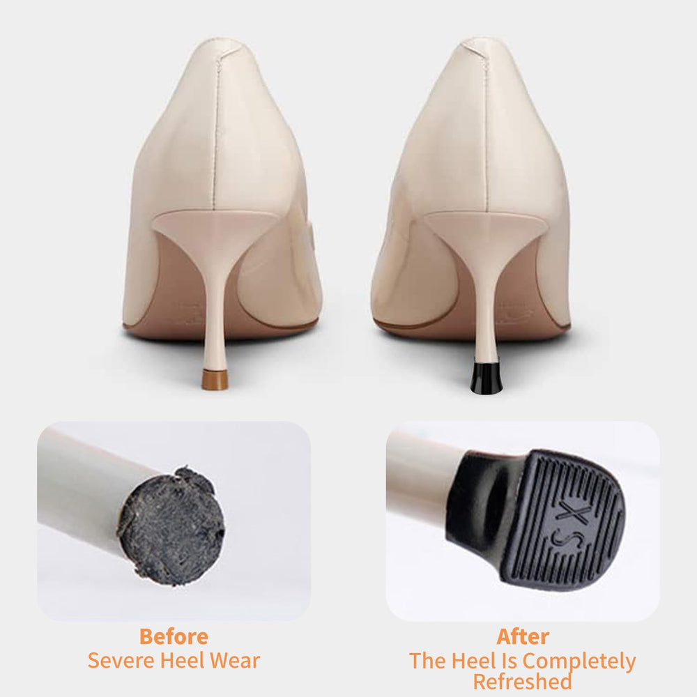 SYNTRIFYX M-size heel caps shield tips on uneven surfaces