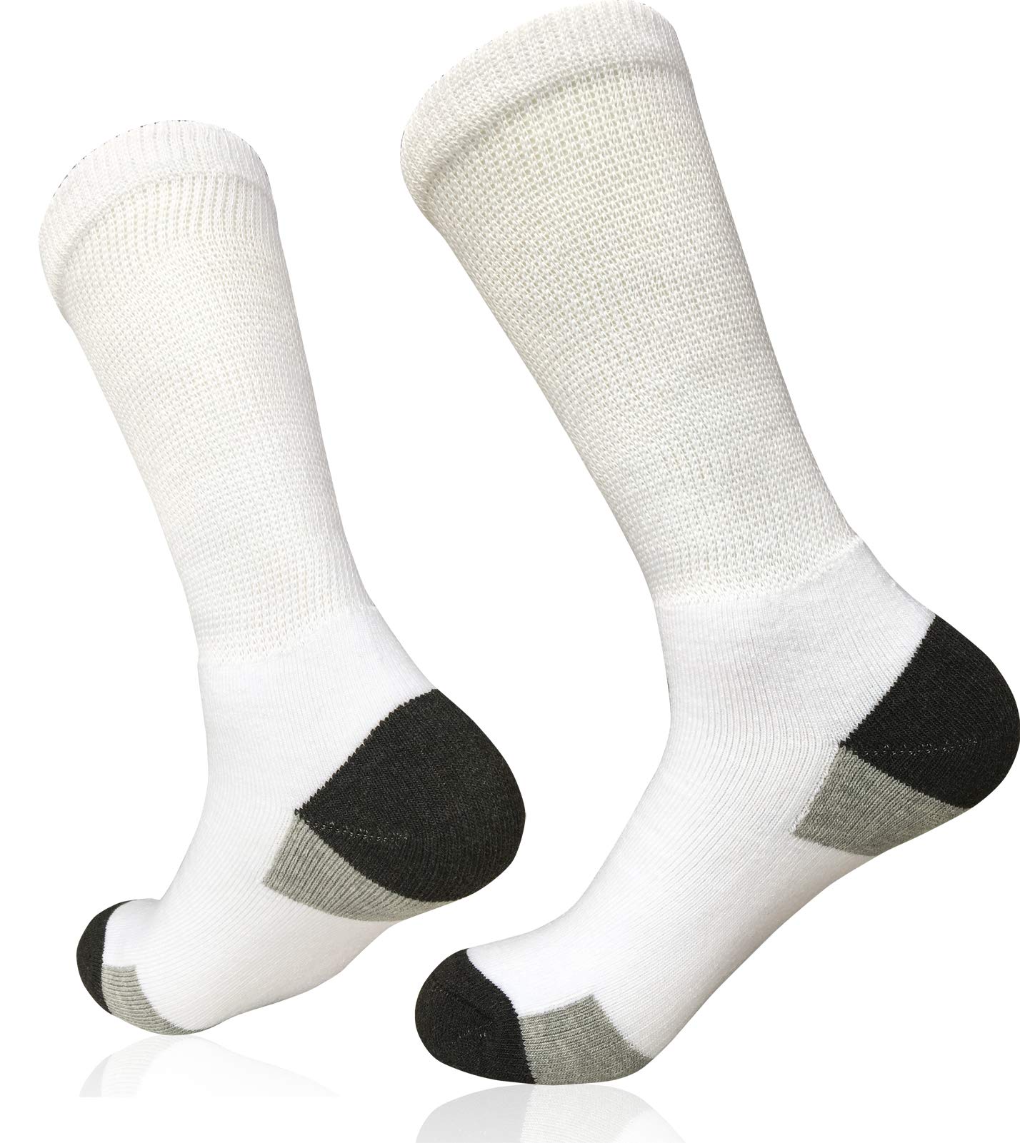 SYOLLAVE men's diabetic socks stretchy-fit offers generous space for edema relief