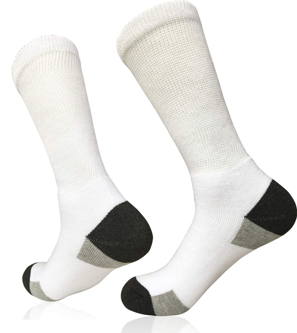 SYOLLAVE men's diabetic socks stretchy-fit offers generous space for edema relief