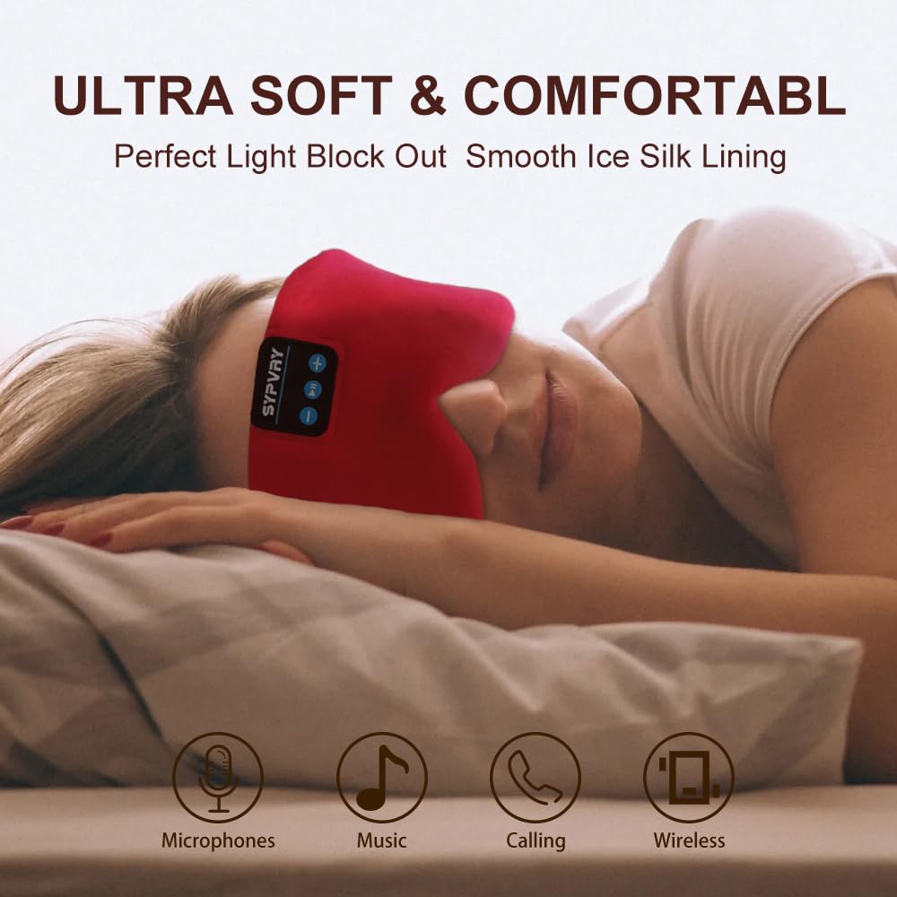 SYPVRY worn-on-bed image demonstrates comfortable overnight wear