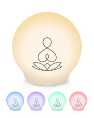 Syrinx Meditation Light with soft glow guiding focused breathing practice