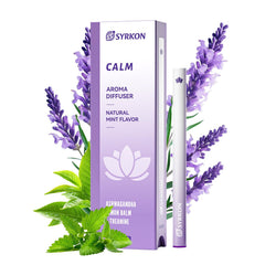 Syrkon Herbal Diffuser Pen emits lavender aroma for a quick calm moment.