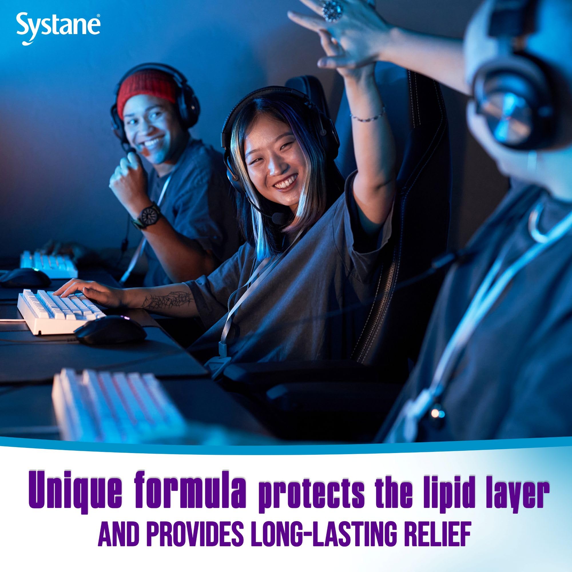 Systane Balance dropper tip close-up enables precise, comfortable administration.