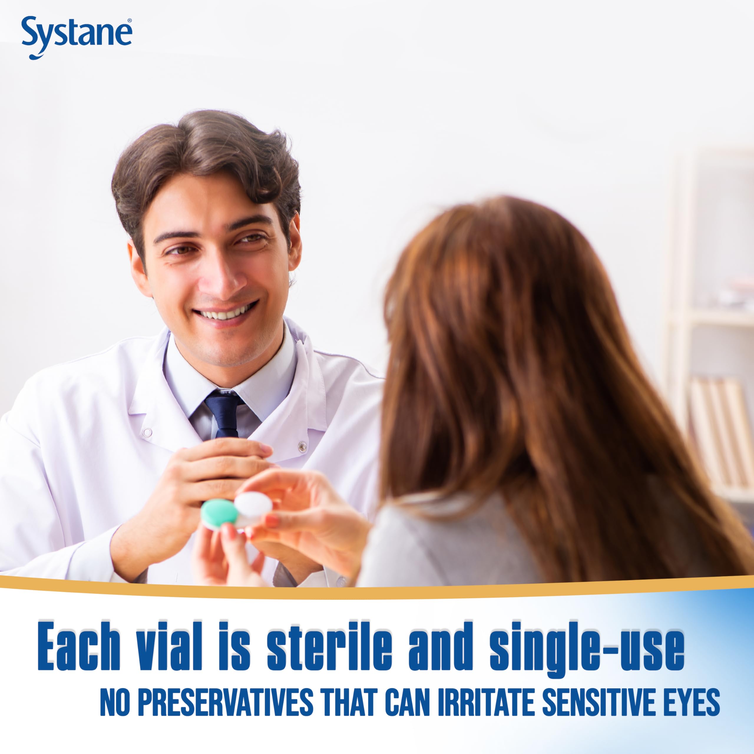 Systane Complete PF fast-acting hydration for sensitive eyes in use