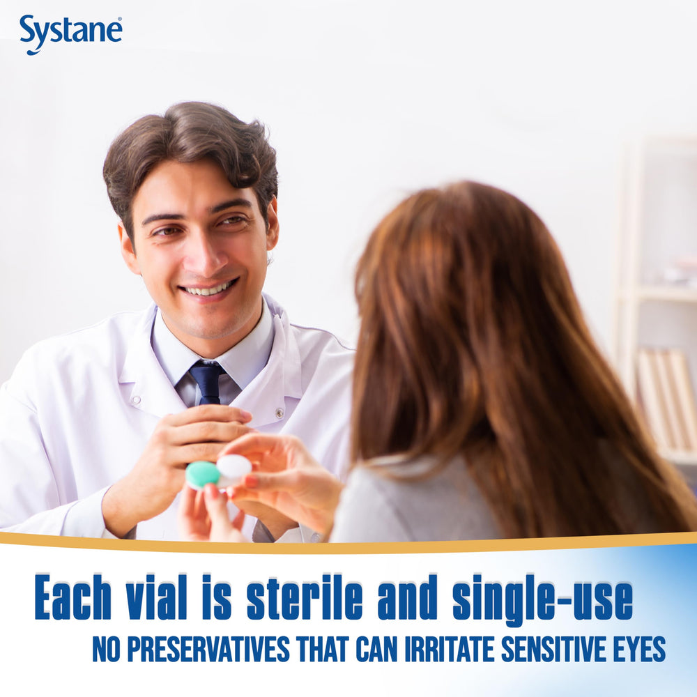 Systane Complete PF fast-acting hydration for sensitive eyes in use