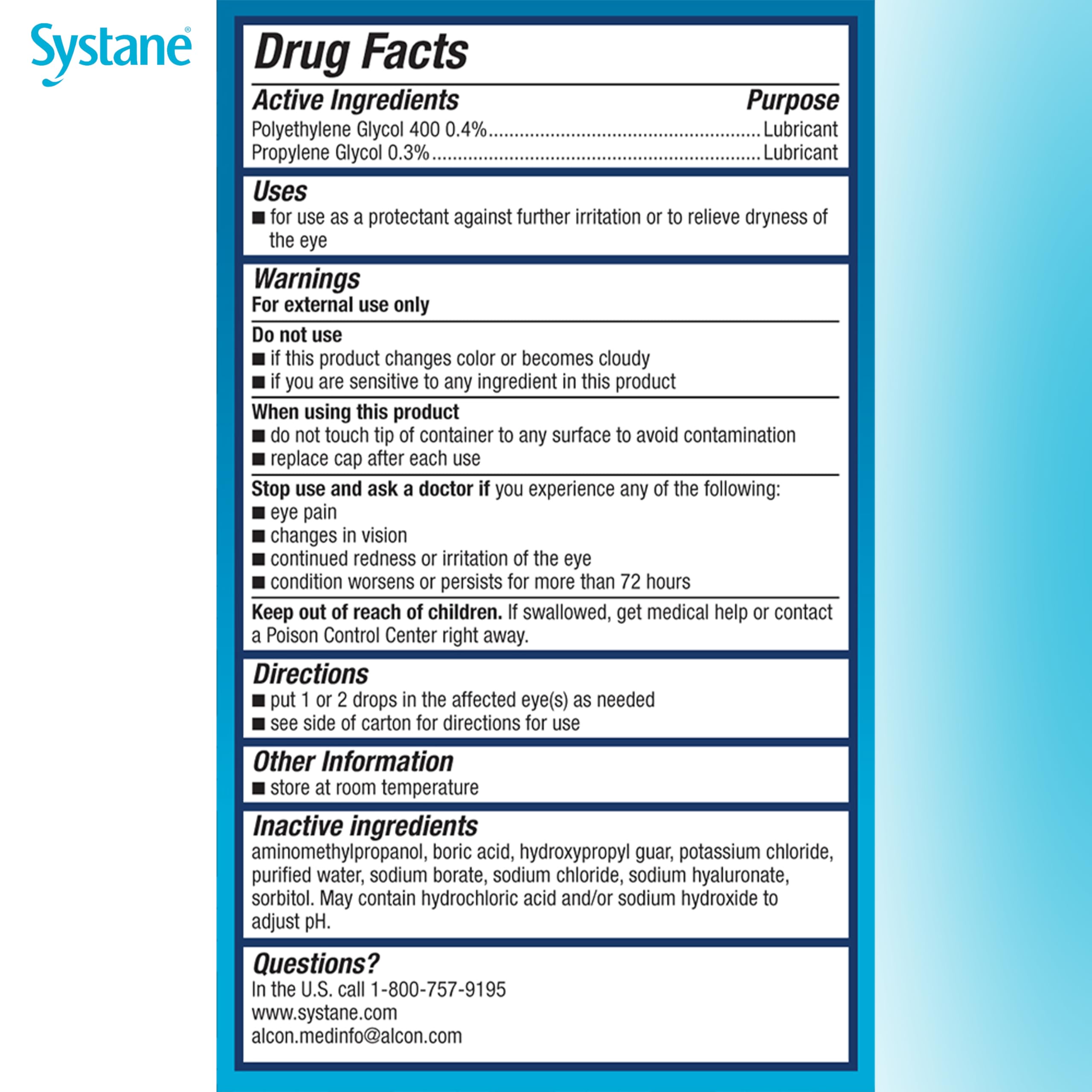 Systane eye-drop application fits daily routines for relief.