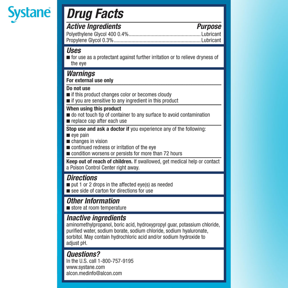 Systane eye-drop application fits daily routines for relief.