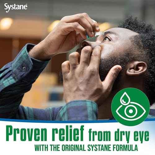 Systane bottle pouring drops for easy application and continuous hydration