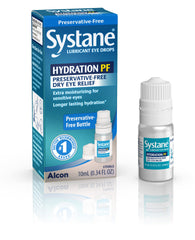 Systane Hydration Pf bottle pour delivers quick, long-lasting eye moisture.