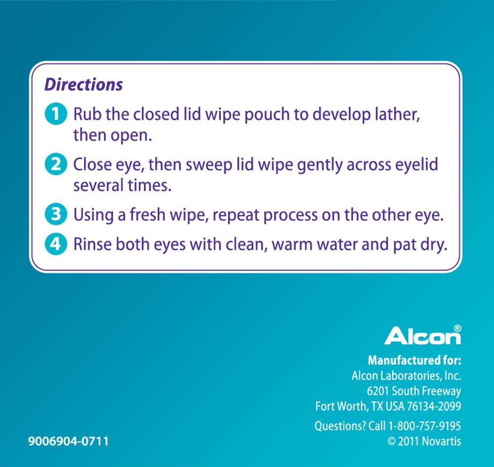 Systane Lid Wipes gently cleanse eyelids to remove debris