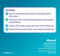 Systane Lid Wipes gently cleanse eyelids to remove debris