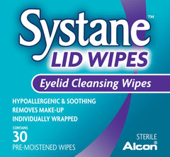 Systane Lid Wipes individually wrapped for easy transport and daily use