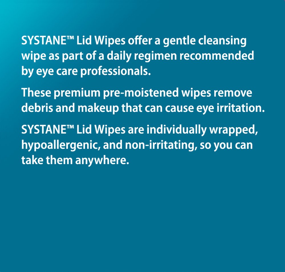 Systane Lid Wipes remove makeup safely while refreshing lids