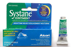 Systane Nighttime Ointment packaging back detail highlighting design and contents