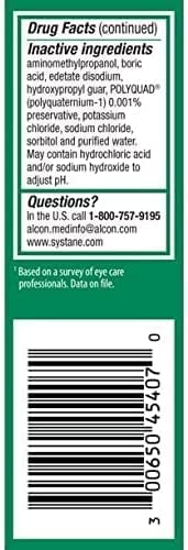 Systane gel drops application demo demonstrates easy use and protective moisture.