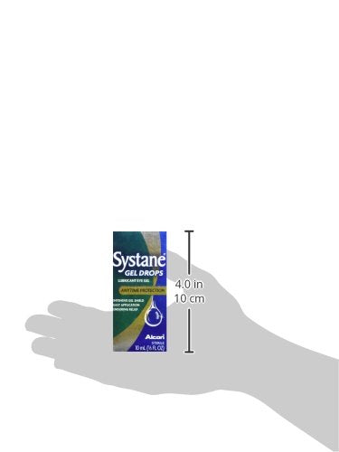 Systane eye gel drops packaging showing three-pack for convenient use.