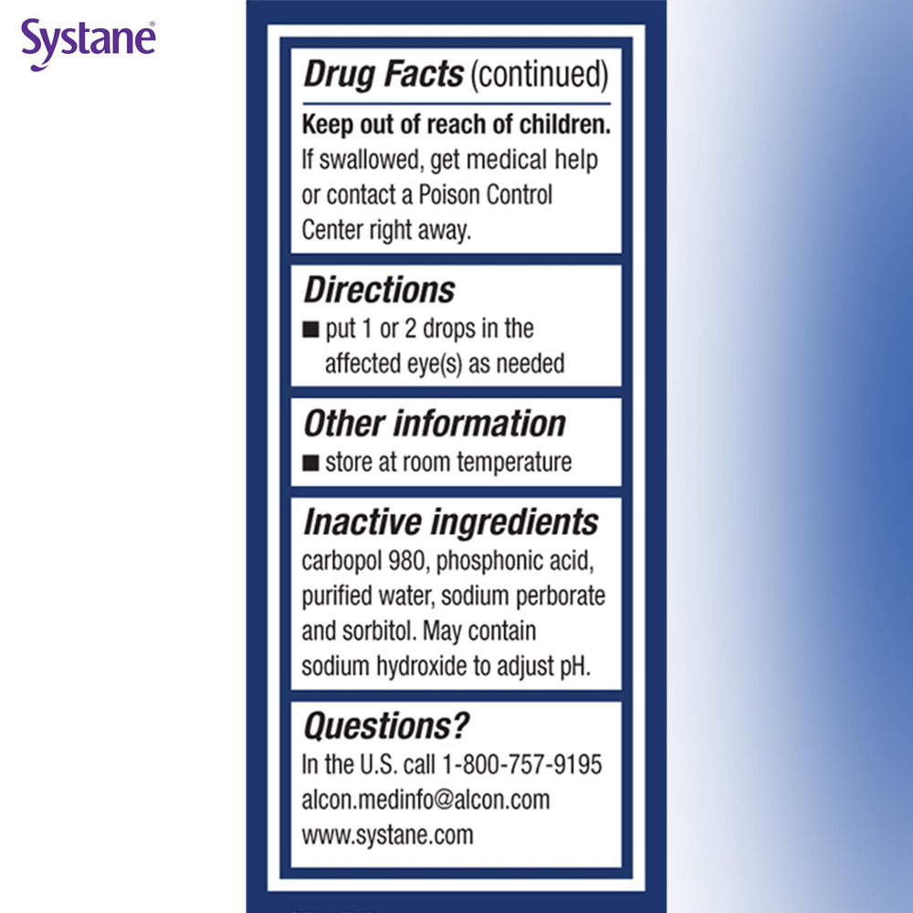 Systane Nighttime Eye Gel bottle with cap visible conveys nighttime care option.