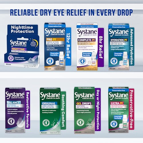 Systane Nighttime eye comfort before bed highlights relaxing tear-supporting routine