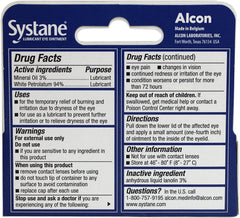 Systane Nighttime Eye Ointment tube shows soothing moisture for nighttime dryness