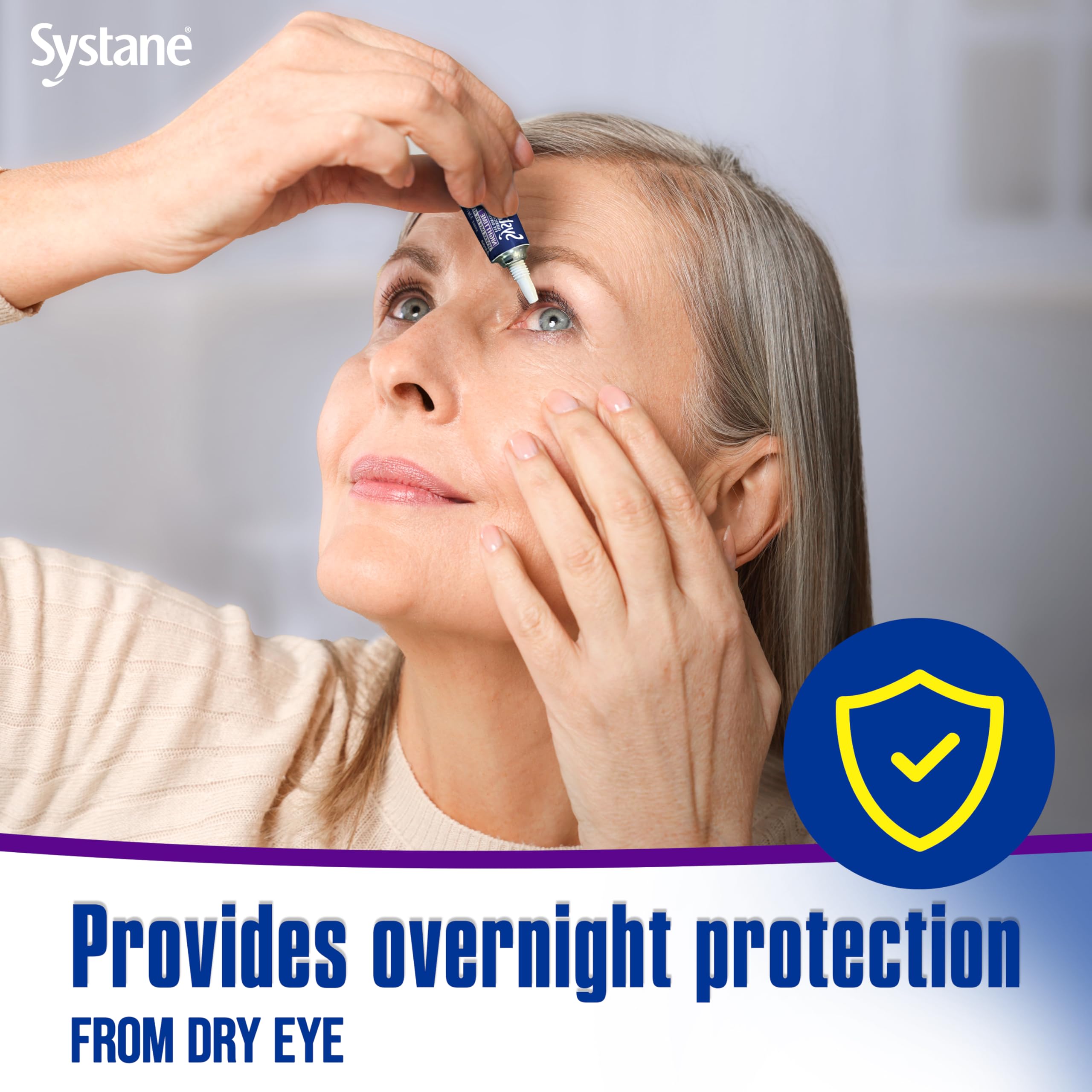 Systane Nighttime sleep-relief use-case demonstrates comfort during overnight hours