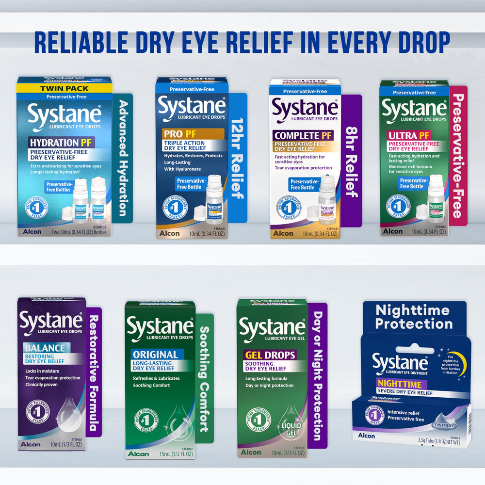 Systane twin-pack packaging adds value and convenience.