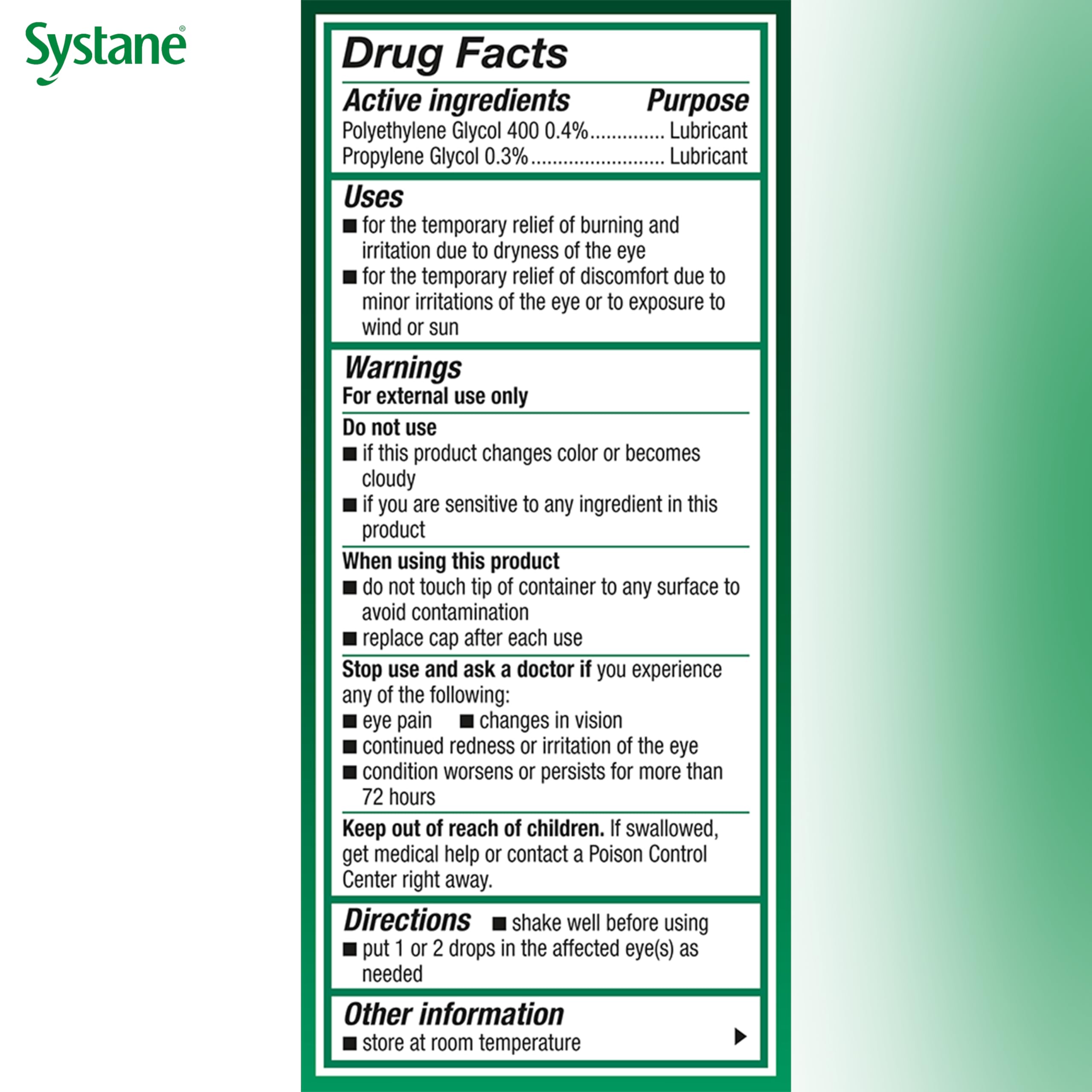 Systane Ultra in-use scene depicting long-lasting moisture support.