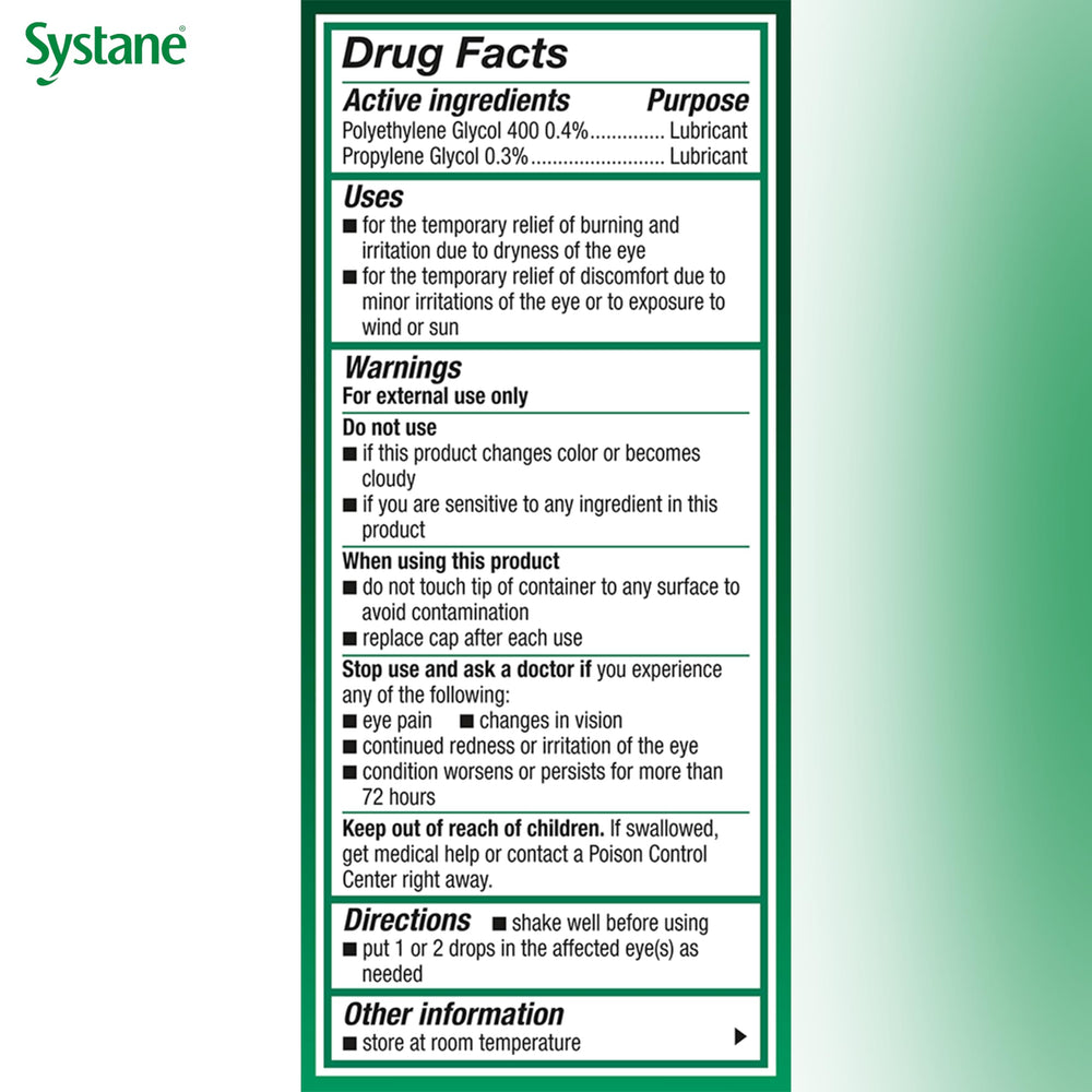 Systane Ultra in-use scene depicting long-lasting moisture support.
