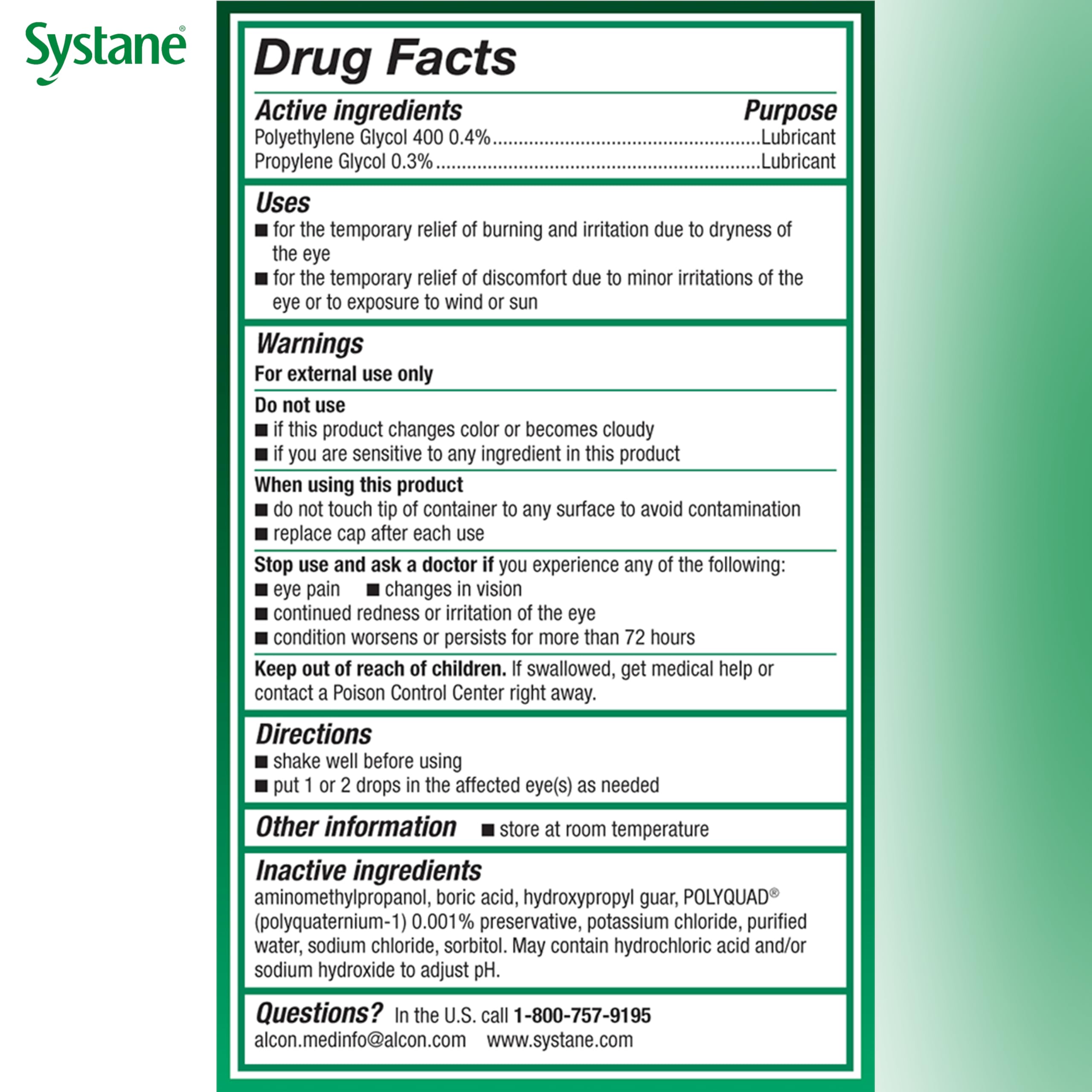 Systane Ultra travel-size 10 mL bottle ready for on-the-go use.
