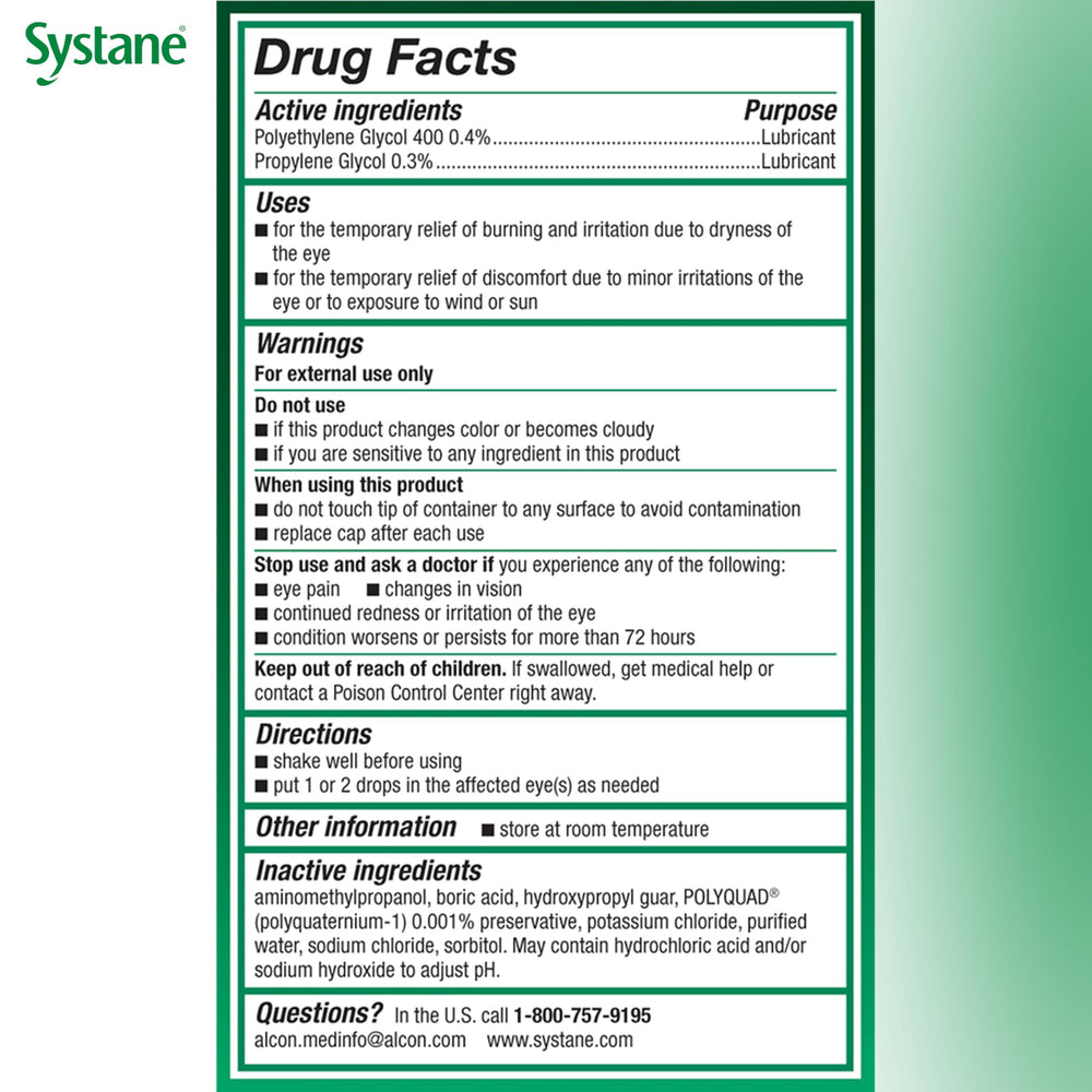 Systane Ultra travel-size 10 mL bottle ready for on-the-go use.