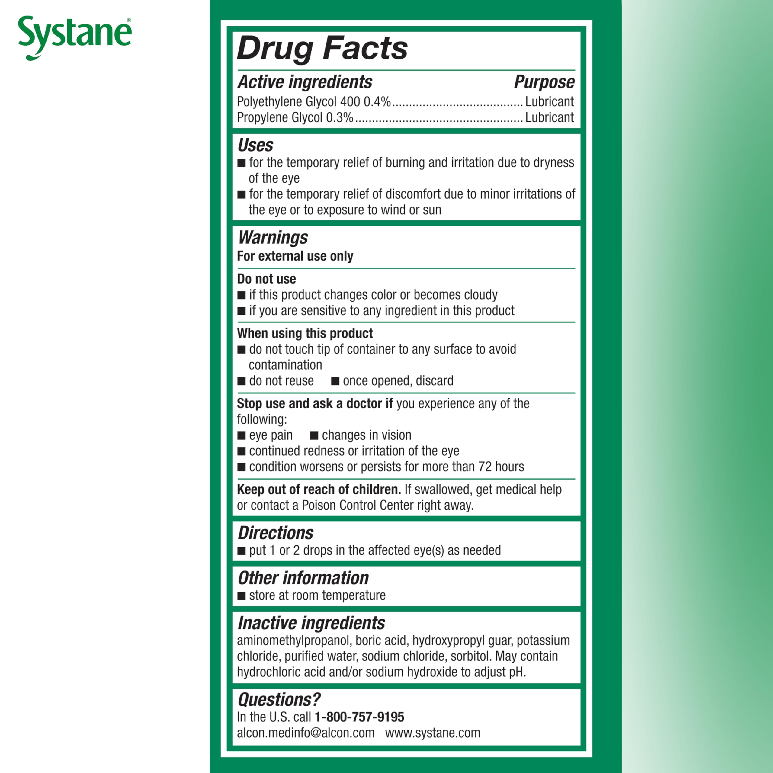 Systane Ultra user feels refreshed after applying eye drops.