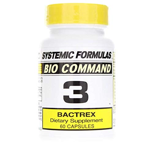 Systemic Formulas 3 BACTREX bottle on a clean surface, supporting daily balance