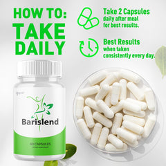 Syvor Barislend ingredients label illustrates all-natural components supporting general well-being.