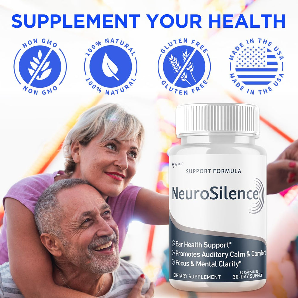 Syvor Neurosilence capsules packaging display shows convenient 30-serving bottle.
