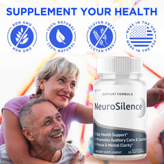 Syvor Neurosilence capsules packaging display shows convenient 30-serving bottle.
