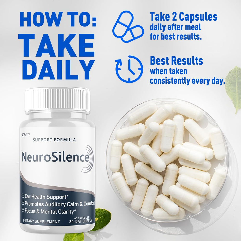 Syvor Neurosilence capsules pour demonstrates effortless daily administration.