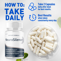 Syvor Neurosilence capsules pour demonstrates effortless daily administration.