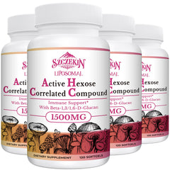 SZCZEKIN 1500mg liposomal hexose bottle emphasizes high potency for daily wellness