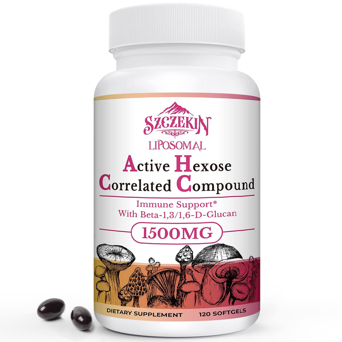SZCZEKIN 1500mg liposomal bottle for prime immune support and daily wellness.