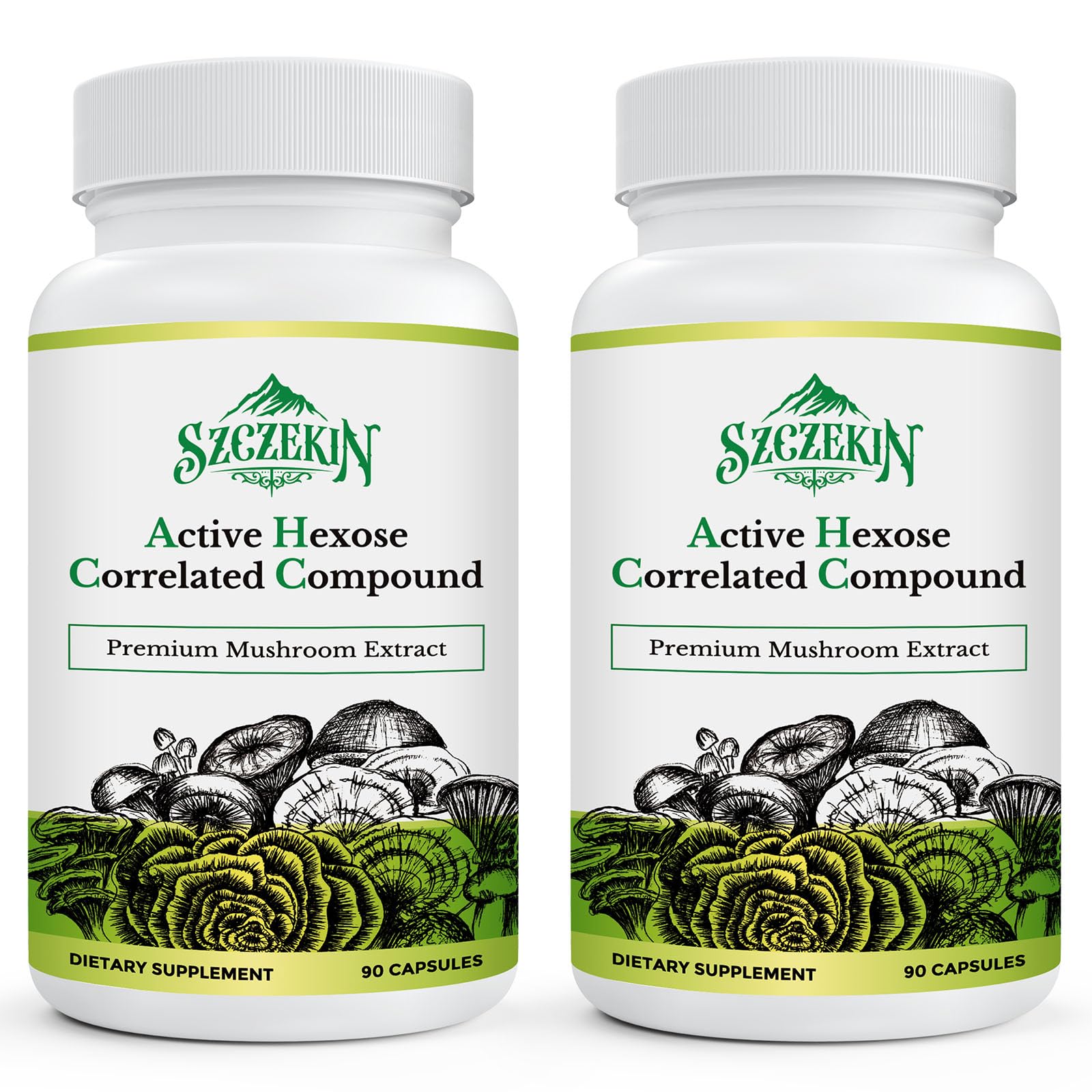 SZCZEKIN AHCC 1500mg bottle for immune support