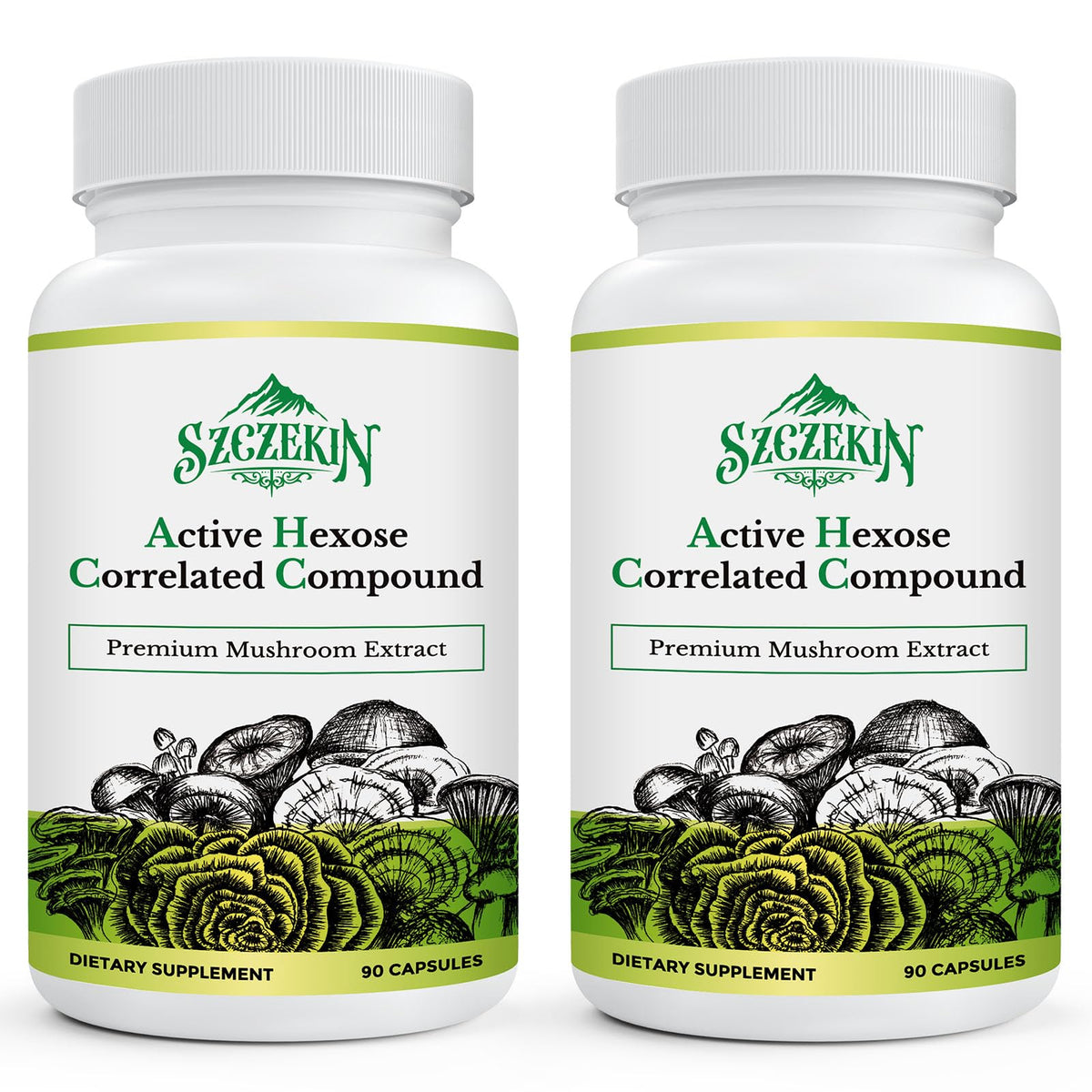 SZCZEKIN AHCC 1500mg bottle for immune support