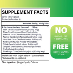 SZCZEKIN AHCC capsules in blister pack for daily vegan use.